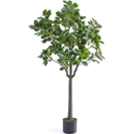 140 cm arbre artificiel en pot, plante artificielle décorative pour salon, bureau et entrée (1/2)