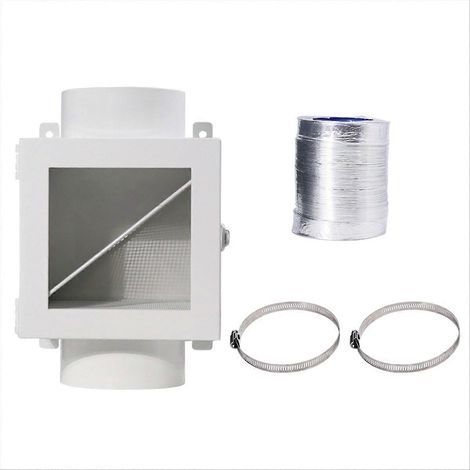 Kit de conduit d'évacuation d'air intérieur avec piège à peluches pour sèche-linge électrique (1/5)