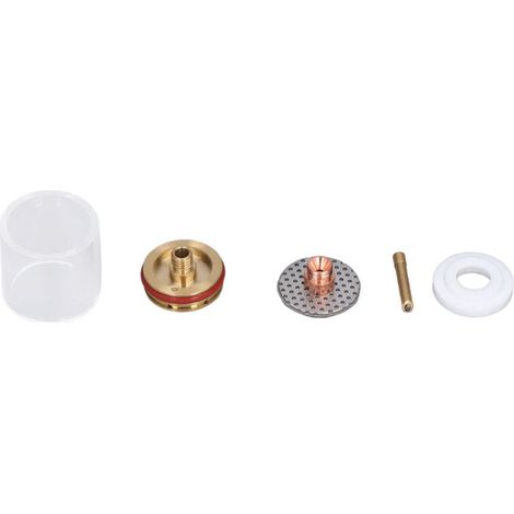 Kit De Buses De Pince Pour Pistolet De Soudage À L'argon Torche TIG Tasses En Verre Laiton 5 Pièces (1/4)