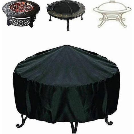 Housse ronde pour brasero en tissu Oxford 210D, imperméable, anti-poussière et protection solaire - NN12012075cm (1/3)