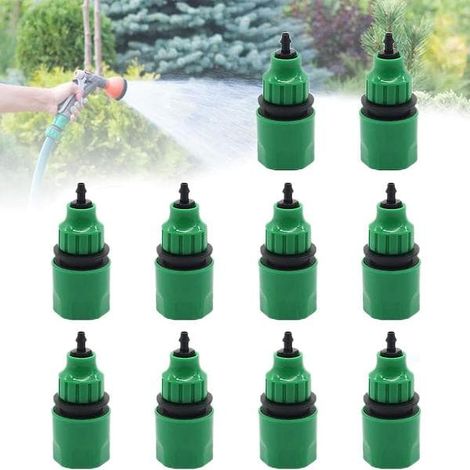 Ecleanfy - Raccords rapides pour tuyau d'arrosage en plastique 4/7 et 8/11, compatibles avec les tuyaux d'arrosage de 4 à 9 mm de diamètre intérieur (lot de 10). (1/5)