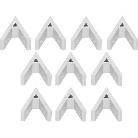 10 pièces de connecteurs d'angle en aluminium pour profilés industriels, accessoires 2030404550602020‑45°