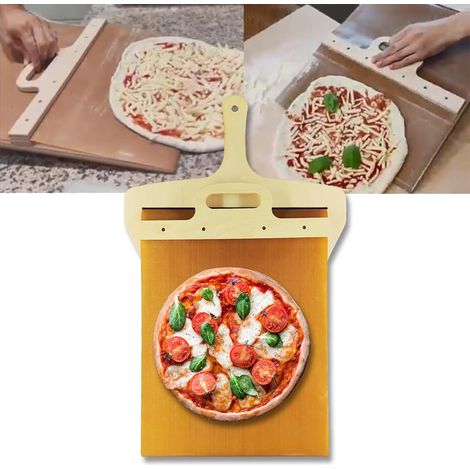 Pala Pizza - Pala À Glissière En Bois Naturel - Pour Four Intérieur Et Extérieur - 1 Pièce (1/5)