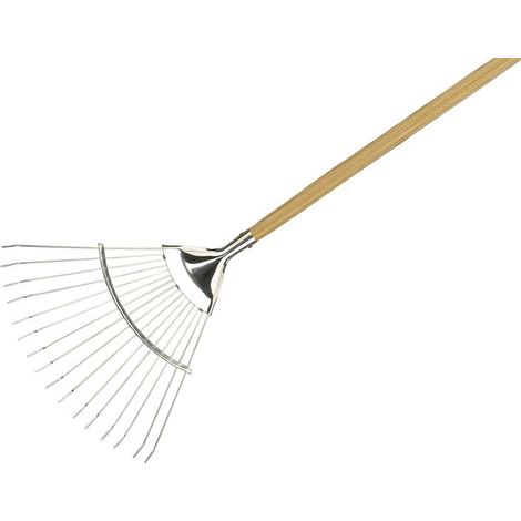 Kent & Stowe 70100062 Stainless Steel Long Handled Lawn & Leaf Garden Rake FSC (1/3)