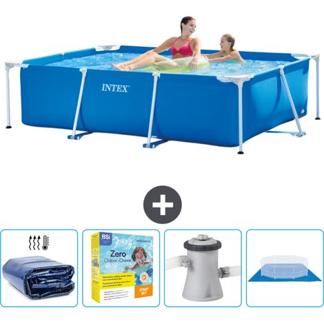 Rechteckiger Frame Pool - 220x150x60 cm - 5-teilig SCB8 (1/5)