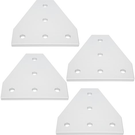 Profilé Aluminium 4040T, Plaque de Liaison en Alliage d'Aluminium en Forme de T, Support de Jonction 5 Trous pour Assemblage 203040, Connecteur Industriel (1/5)