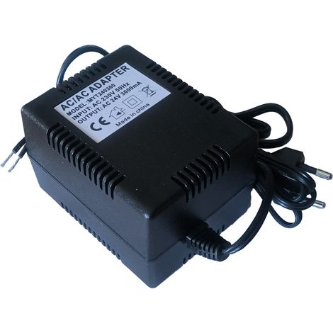 Fuente de alimentación de 24 V CA y 3 A para controlador de riego y cámaras de CCTV.