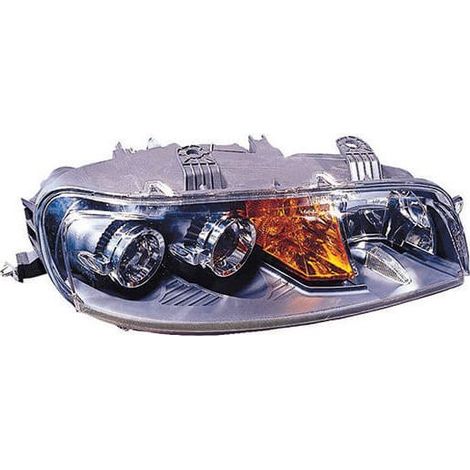 Phare avant droit H1/H1 base noire Fiat Punto 2 phase 1 2001-2003