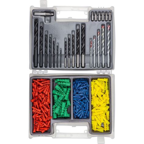 Juego de brocas para metal, madera, hormigón, 300 el HSS hmtc (1/5)