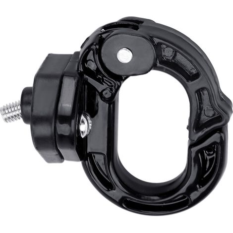 Universeller Frontkrallenaufhänger für Elektroroller, robuster Motorradhelm-Taschenhaken, 12 kg Tragkraft für freihändiges Reisen (Komplett schwarz).