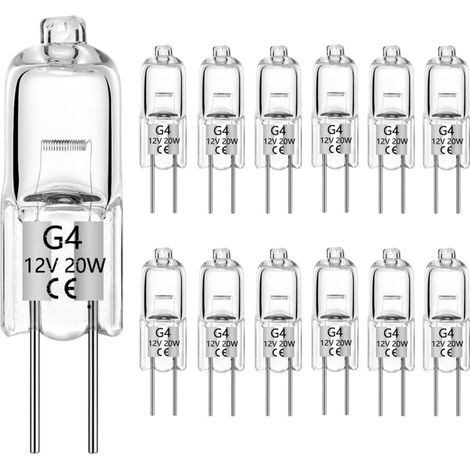 Lampe halogène basse tension ampoule W à base de broche V paquet G4 20 12 10 (1/5)