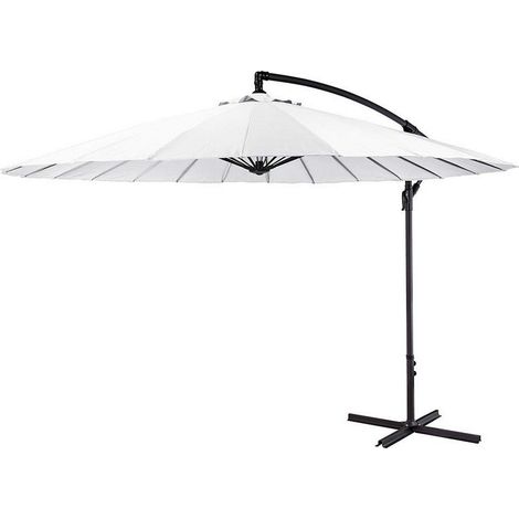Exzentrischer Sonnenschirm maximale Höhe 3m ø300cm Farbe: white