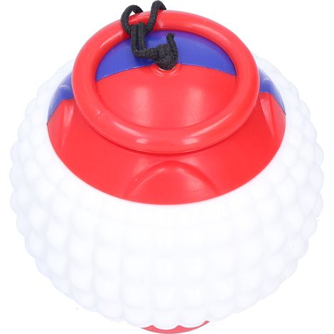 Balle d'entraînement extensible pour chien, jouet à mâcher avec corde en caoutchouc résistant pour des jeux interactifs et ludiques (bleu) (1/5)