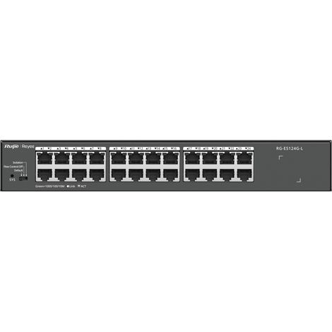 Ruijie Networks RG-ES124G-L switch No administrado L2 Gigabit Ethernet (10/100/1000) Negro (1/5)