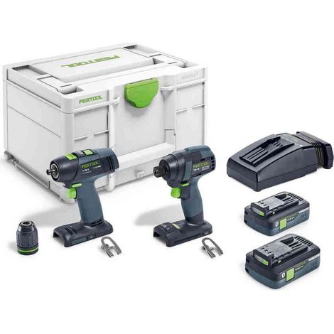Festool 577245 Screwdriver and Drill Twin Set TID 18 HPC 4,0 I-Set T18 (1/4)