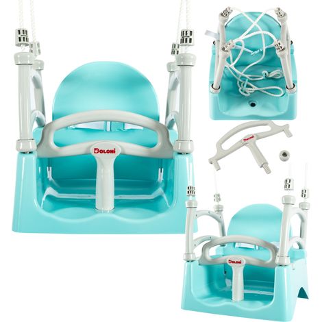 Columpio de jardín ajustable para niños con barandillas de seguridad y estructura plegable, certificado CE, modelo 0152/9 (1/5)