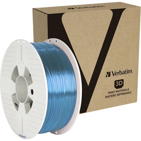 Filament Verbatim 55056 PETG 1.75 mm 1 kg bleu (transparent) 1 pc(s) (1/4)