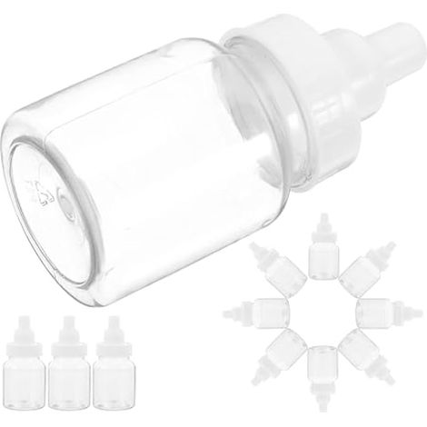 Gadpiparty Lot de 12 mini bouteilles de lait à remplir pour bonbons, fêtes prénatales, jeux - Rose