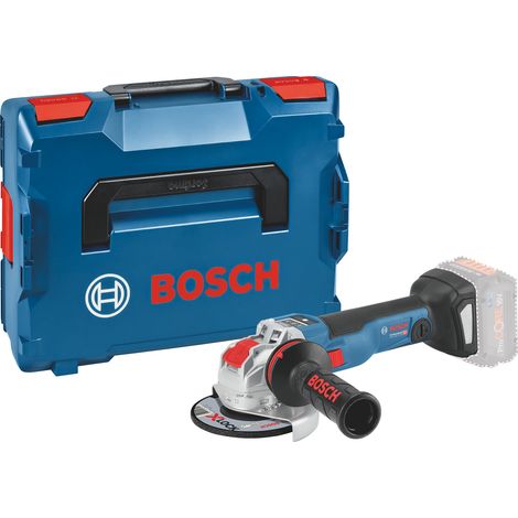 Bosch Professional PSC 18V-10 SC X-LOCK GWX Winkelschleifer - 125 mm Scheibe - (ohne Akku und Ladegerät) + L-Boxx - 06017B0400