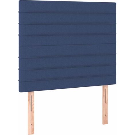 Maison Exclusive - Cabecero de cama de tela azul 80x5x118/128 cm (1/5)