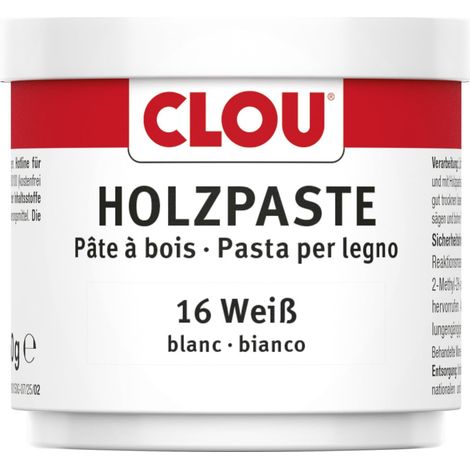 Clou Holzpaste 150 g weiß Schutzwachs