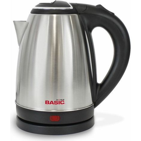 Bouilloire Électrique 1500W – Capacité 1,8 L en Acier avec Base Pivotante