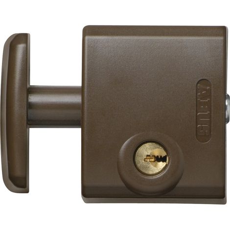 Serrure de Fenêtre FTS3002 AL0125 - Verrou pour Fenêtres Ouvrant vers L'Extérieur, à Verrouillage Identique - Niveau de Sécurité 5 - 31726 - Marron (1/5)