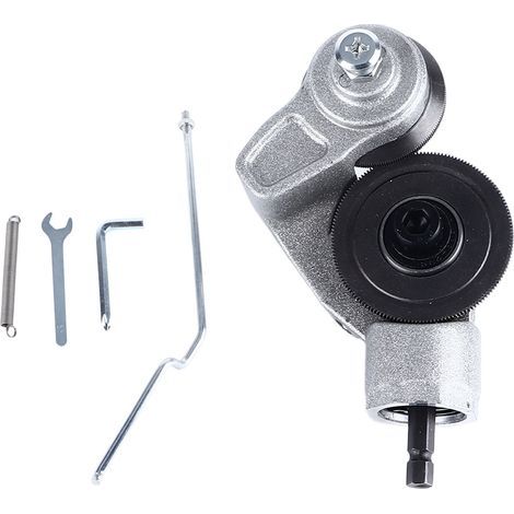 Perceuse électrique réaménagement plaque cisailles fixation puissance à feuille coupe adaptateur trousse à outils pour feuilles de fer minces (1/5)