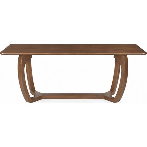 Table à manger 8 personnes en bois massif - Bois foncé - Django (1/4)
