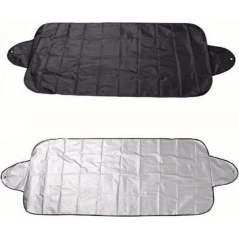 Housse de protection pour voiture et pare-soleil pour vitres — Toutes saisons et pliable — Robuste et durable, résistante à la neige et au vent, anti-UV — Dotée d'une fenêtre de visualisation