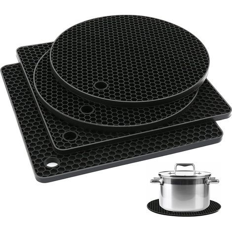 Set di 4 sottobicchieri isolanti in silicone per la cucina. (1/5)