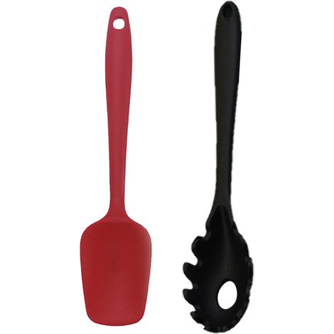 Set mit 2 Küchenutensilien, hitzebeständig, spülmaschinenfest, farbenfroh //