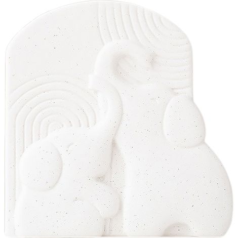 Vase décoratif éléphant en céramique design nordique créatif composition florale chaleureux pour hôtel chambre d'hôtes intérieur moderne (1/5)