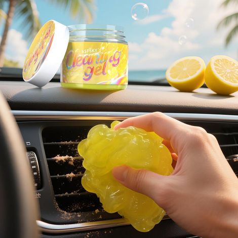Gel nettoyant multi-usage pour voiture et intérieur, parfum citron (1/5)