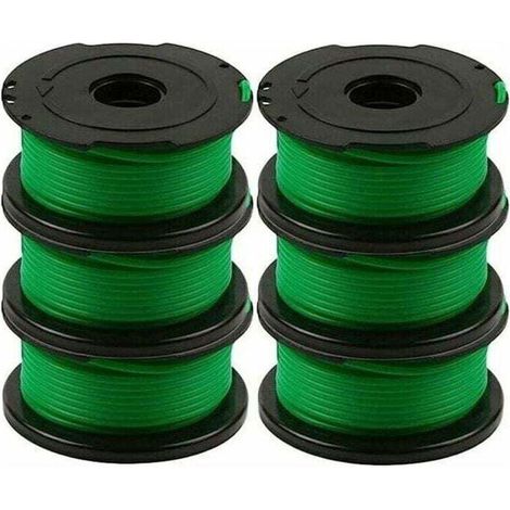 [NEVER USED] Set of 6 thread spools for Black and Decker GL7033, GL8033, GL9035 brush cutters, 6 meters each. (1/4)