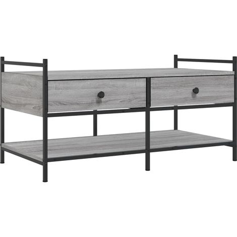 Maison Exclusive - Couchtisch Grau Sonoma 99x50x50 cm Holzwerksto