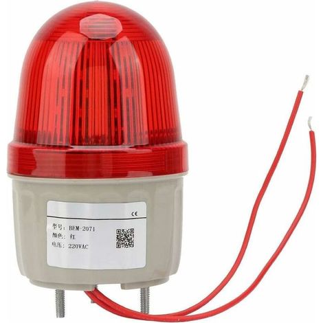 Aougo – Lumière stroboscopique LED 220V AC 3W – Signalisation haute visibilité – Réflecteur parabolique – Diamètre 75mm pour ateliers et chantiers (1/5)