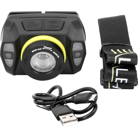 Hochleistungs-XPG-Scheinwerfer mit interaktivem Zoom, integriertem Akku und USB-Ladefunktion