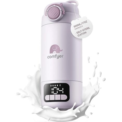 BW02 Chauffe Biberon Portable 2 en 1 avec Stérilisateur Intégré, Chauffage Rapide Lait (1/5)