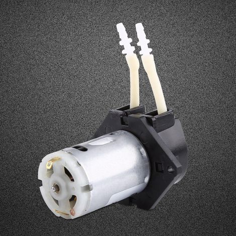 Pompe doseuse 12 V CC, pompe péristaltique pour liquides, pompe à tuyau, tête de dosage pour aquarium et laboratoire (1/5)