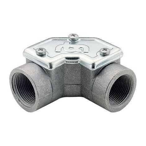 Curva Metallica 90 Ff Alluminio M25 Acc. Taz/Taix (Legrand Cod. 86328)