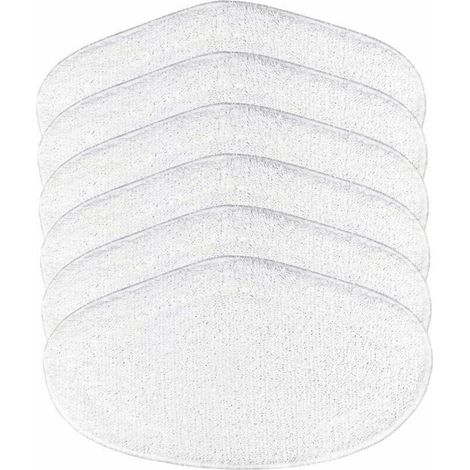 Green Mobility-6PCS Serpillères Reutilisable pour Vaporetto Brosse Vaporforce Remplacement pour PAEU0332 Vadrouilles de Rechange Lavables pour Polti Vaporetto Brosse Vaporforce (6pcs pour Polti) (1/5)