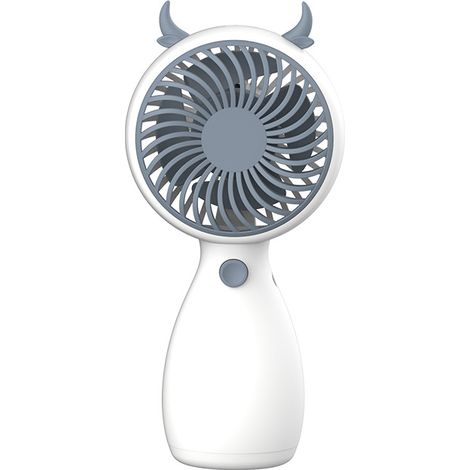 Ventilateur portable de poche, petit format, mini ventilateur USB avec support, motif dessin animé, idéal pour les étudiants.-AquaForge (1/4)