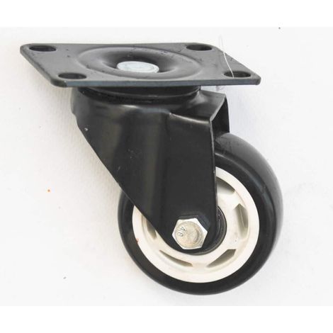 RUOTA RUOTE ROTELLA CARRELLO 37,5X20 MM CARRELLI GIREVOLE RICAMBIO NERA 1,5&quot 532