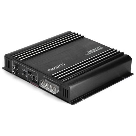 Amplificateur de voiture stéréo 12V 3800W – 2 canaux – Alliage d'aluminium – Dissipation thermique rapide – Son doux et puissant (1/5)