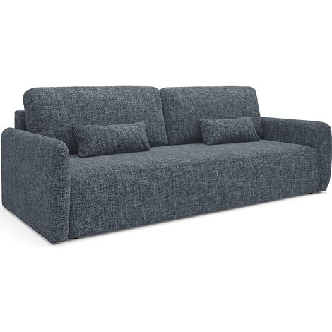 3-Sitzer-Sofa mit Bettkasten Lazare Blau