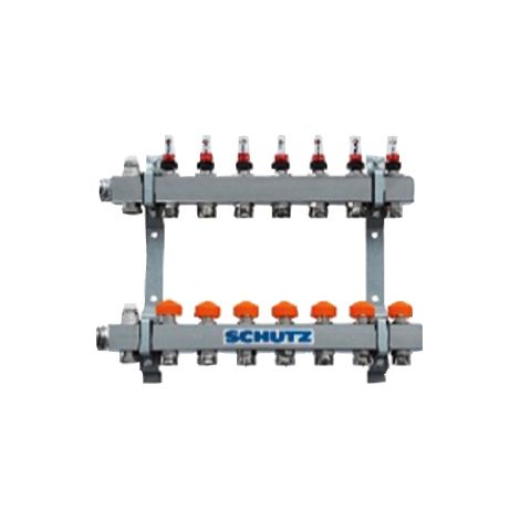 Schütz Heizkreisverteiler Typ Dynomatic Komfort 90-3 Edelstahl 2 HK Nr. 4037250 - 7738331495 von Buderus