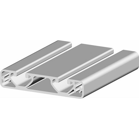 Rs Pro – Profilé aluminium 3000mm – Type 2S – Taille de rainure 8mm – 2 rainures – Couleur argent – Système Profile 8