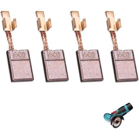 4 escobillas de carbón para CB440 para taladro atornillador, escobillas de carbón de cobre de 18 V y 14,4 V, repuesto para motor de taladro y destornillador para CB440 CB448 DDF456 DHP456 BDF452 DTD14 (1/5)