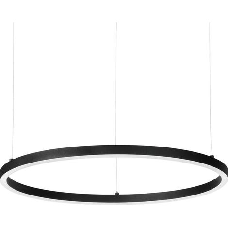 Ideal Lux ORACLE SLIM Plafonnier LED rond intégré non gradable 2700 K 90 cm Noir